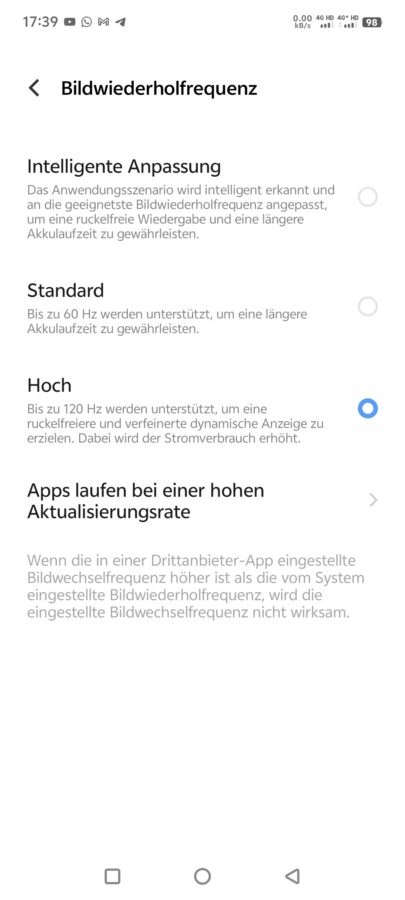 Vivo X100 Ultra displaysettings 3